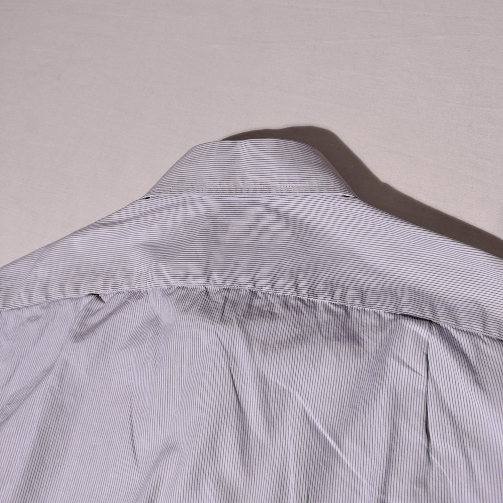 J Crew Ludlow Mens XS Blue Stripe Dress Shirt 120s 2 Ply Cotton Button Down - Picture 3 of 14